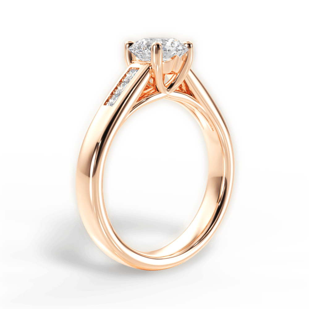 14kt Rose Gold/18kt Rose Gold/round/front