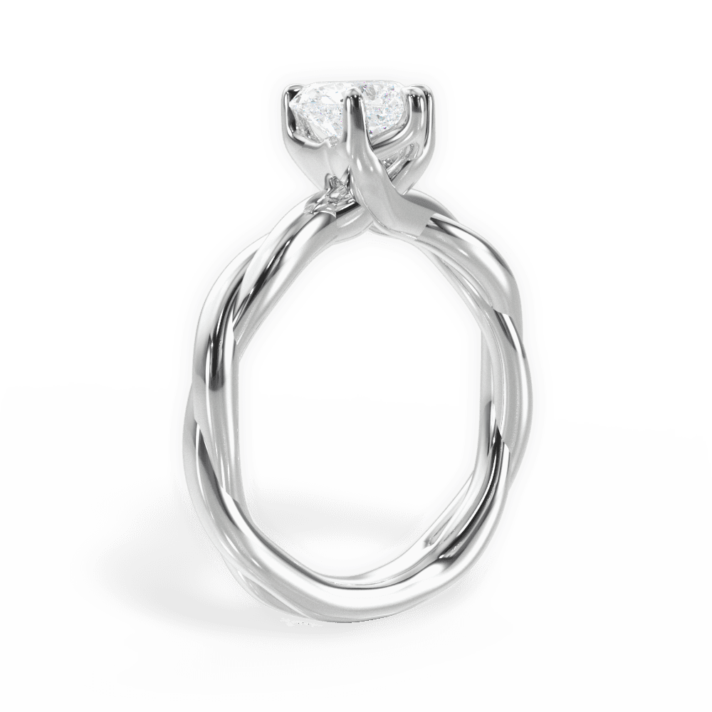 14kt White Gold/18kt White Gold/Platinum/heart/front