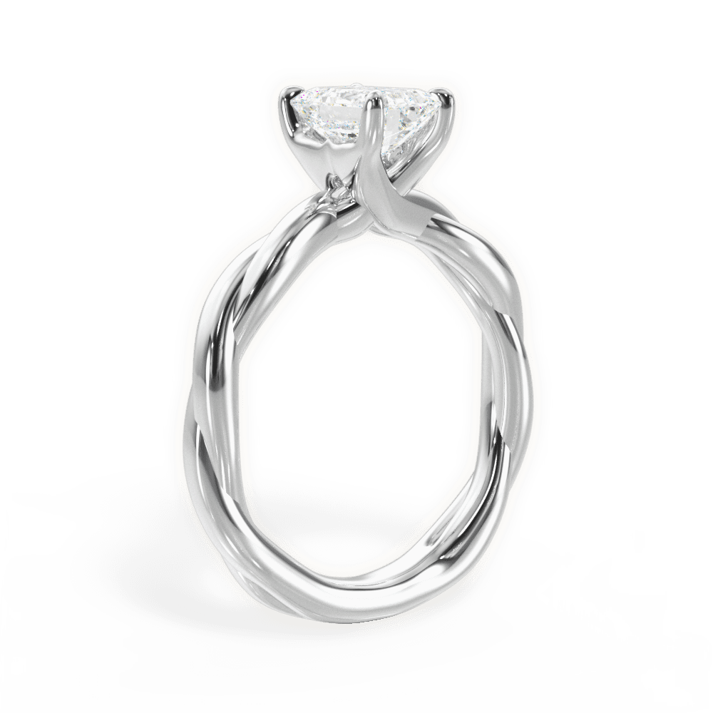 14kt White Gold/18kt White Gold/Platinum/emerald/front