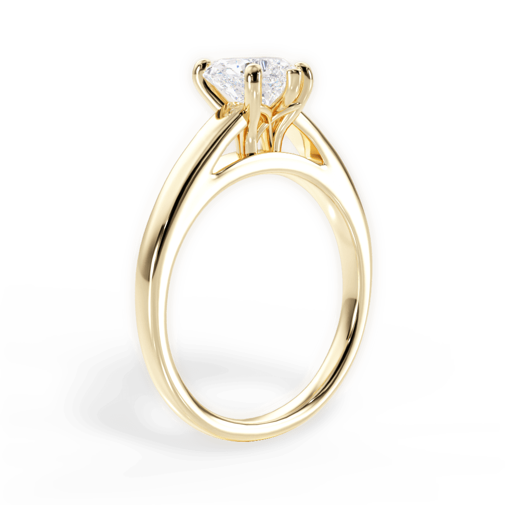 14kt Yellow Gold/18kt Yellow Gold/heart/front