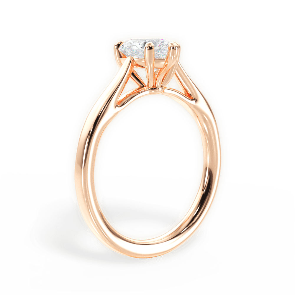 14kt Rose Gold/18kt Rose Gold/heart/front