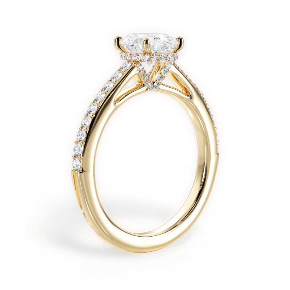 14kt Yellow Gold/18kt Yellow Gold/oval/front