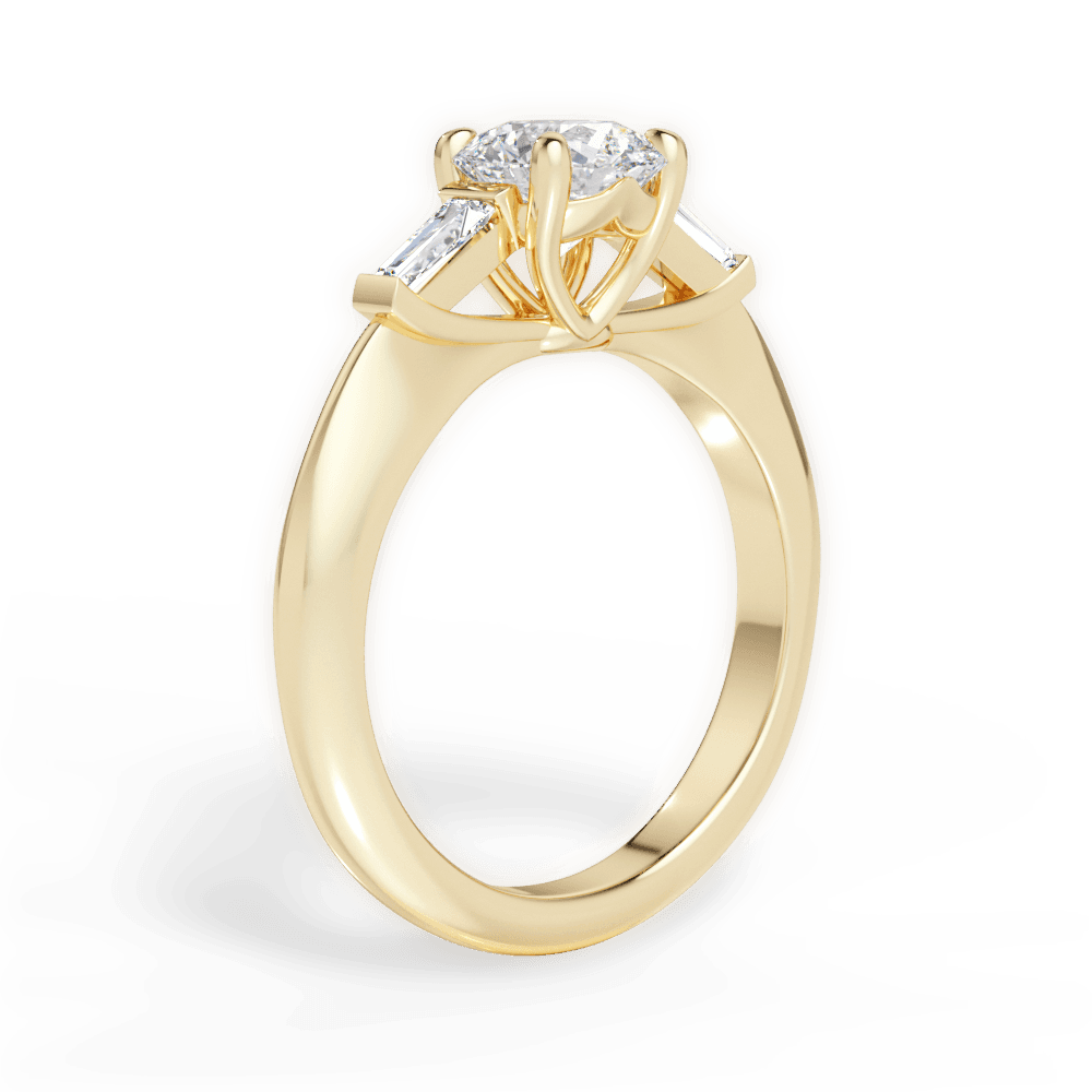 14kt Yellow Gold/18kt Yellow Gold/round/front