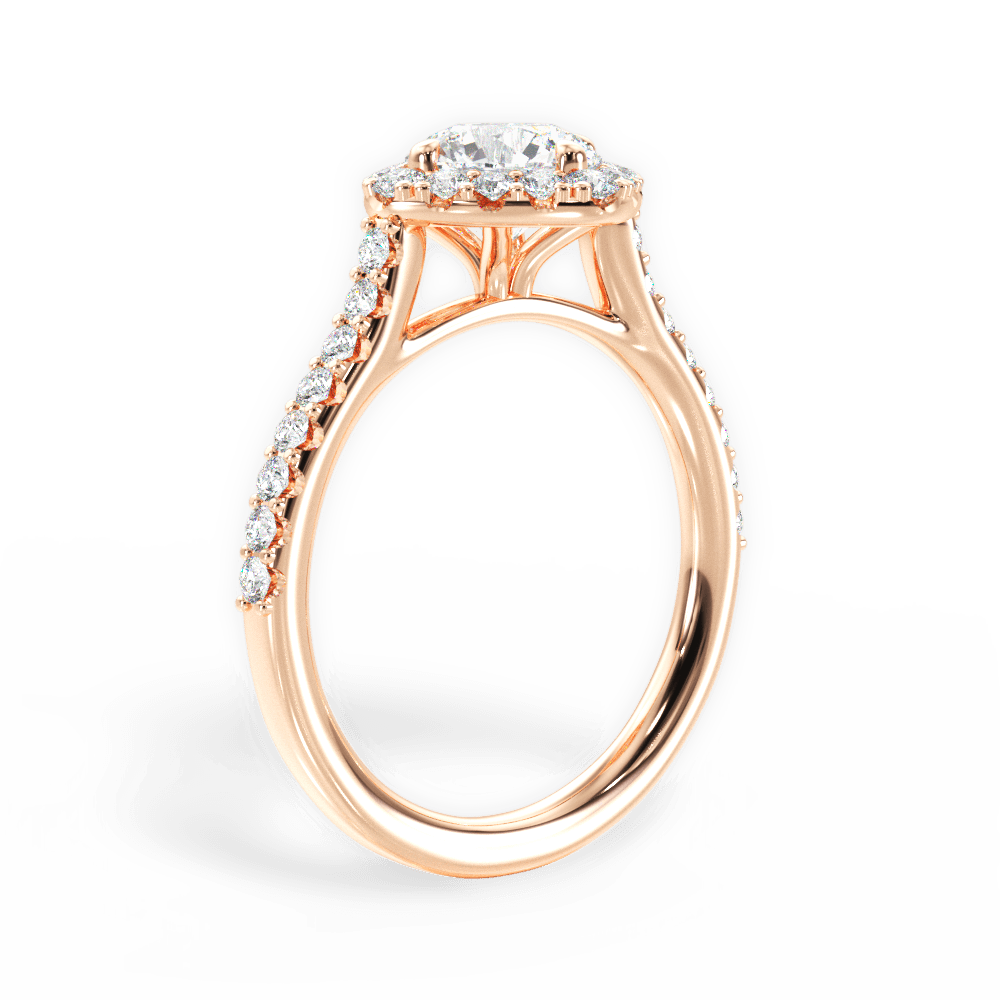 14kt Rose Gold/18kt Rose Gold/round/front