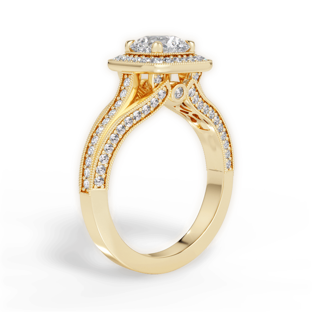 14kt Yellow Gold/18kt Yellow Gold/round/front