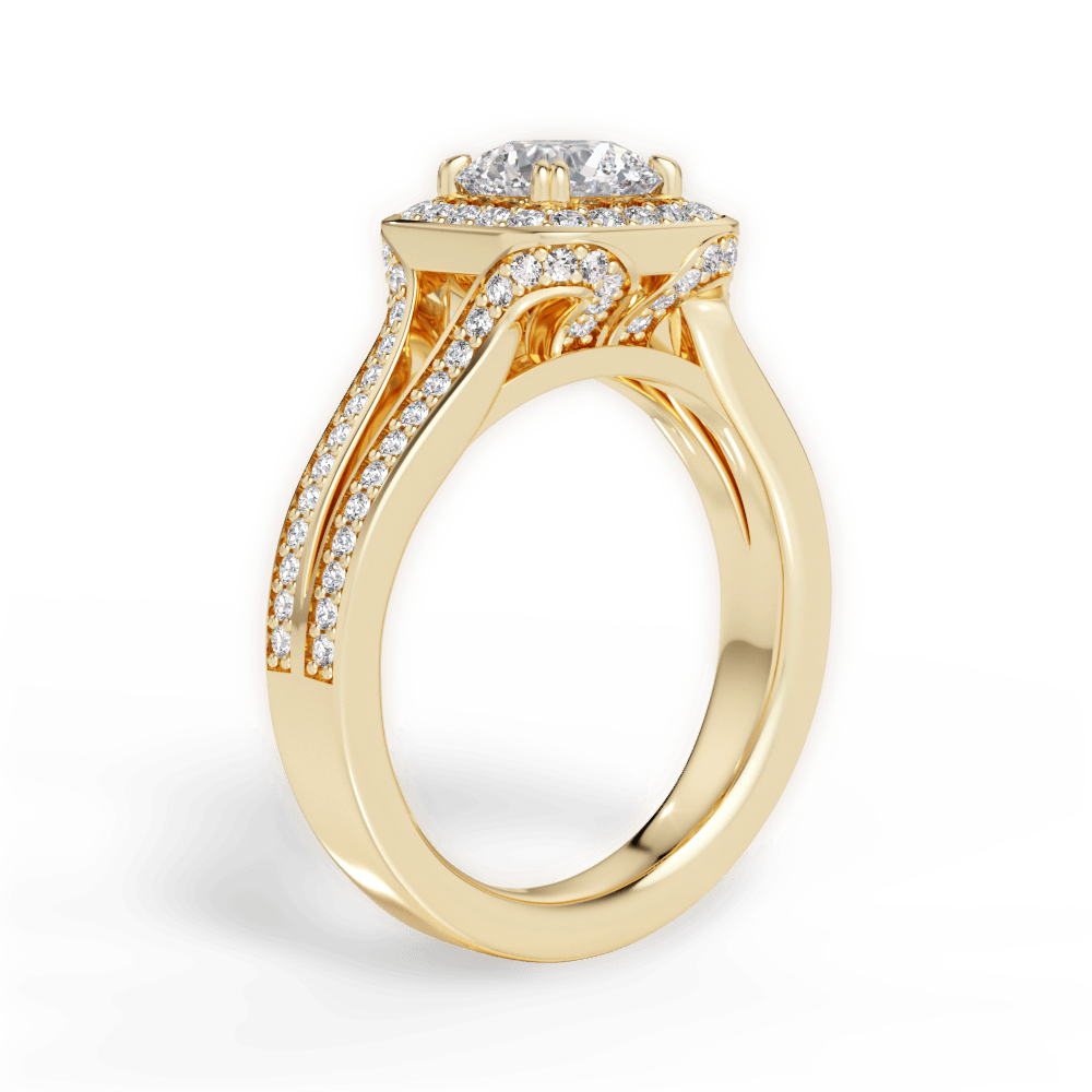 14kt Yellow Gold/18kt Yellow Gold/round/front