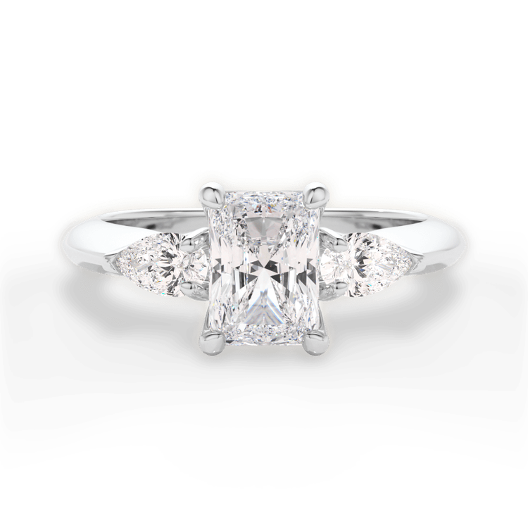 14kt White Gold/18kt White Gold/Platinum/radiant/top sku 1RAZ1010P