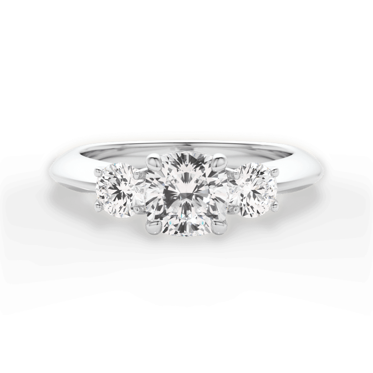 14kt White Gold/18kt White Gold/Platinum/cushion/top sku 1CUZ1015P