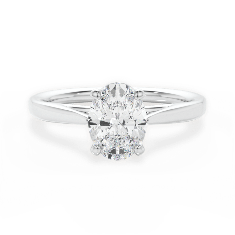 14kt White Gold/18kt White Gold/Platinum/oval/top sku 1OZ1407