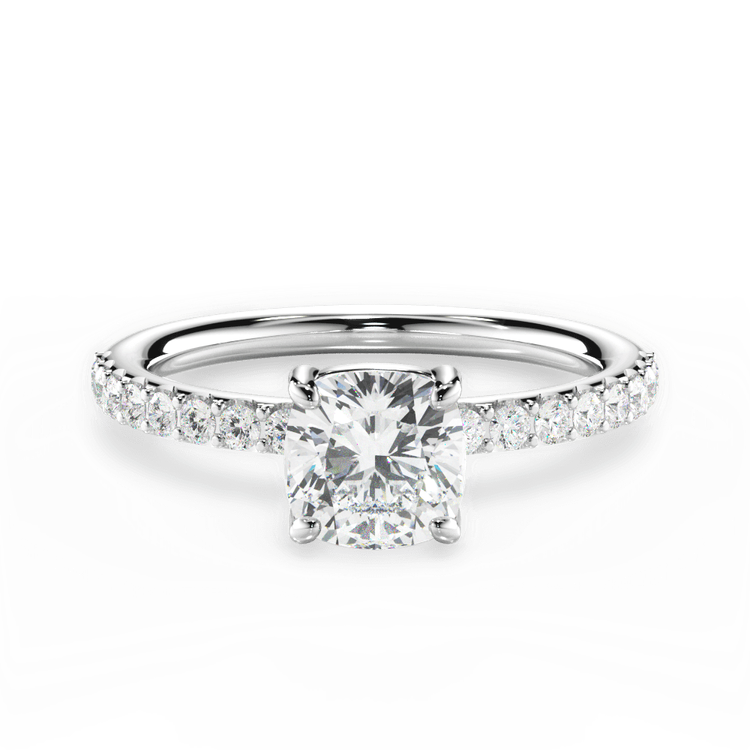 14kt White Gold/18kt White Gold/Platinum/cushion/top sku 1CUZ4753