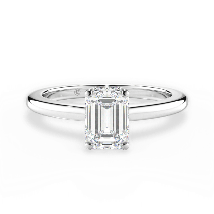 14kt White Gold/18kt White Gold/Platinum/emerald/top sku 1ECZ1341
