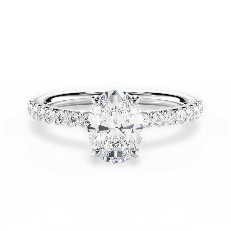 14kt White Gold/18kt White Gold/Platinum/oval/top sku 1OZ4753