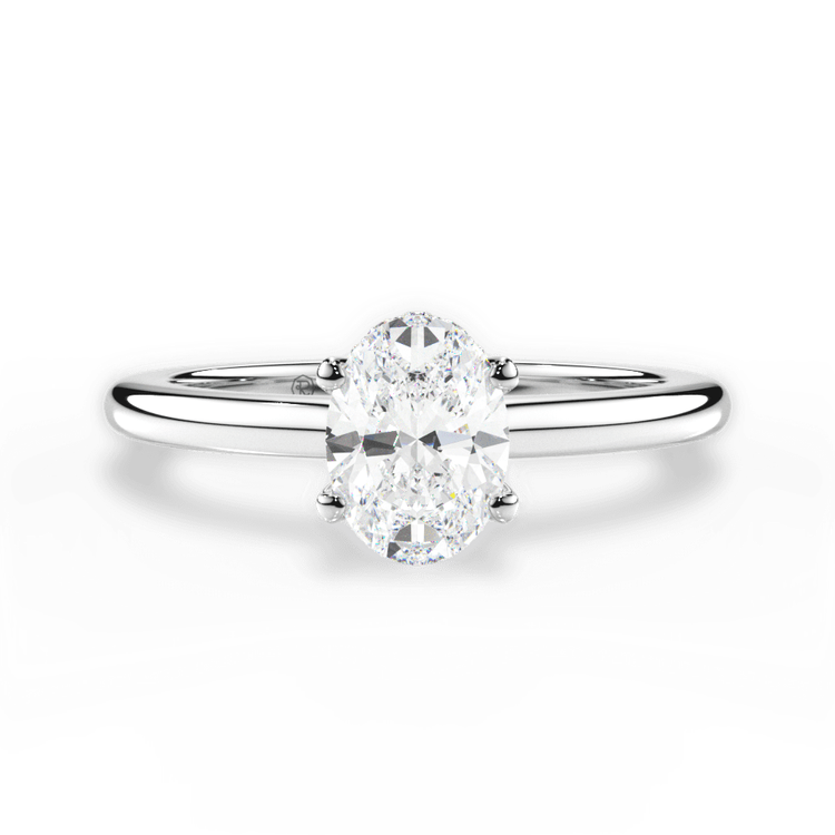 14kt White Gold/18kt White Gold/Platinum/oval/top sku 1OZ1341
