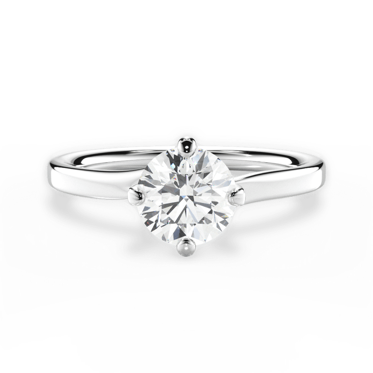 14kt White Gold/18kt White Gold/Platinum/round/top sku 1RZ4765