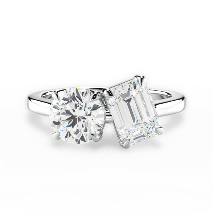 14kt White Gold/18kt White Gold/Platinum/emerald/top sku 1RZ1003CEM