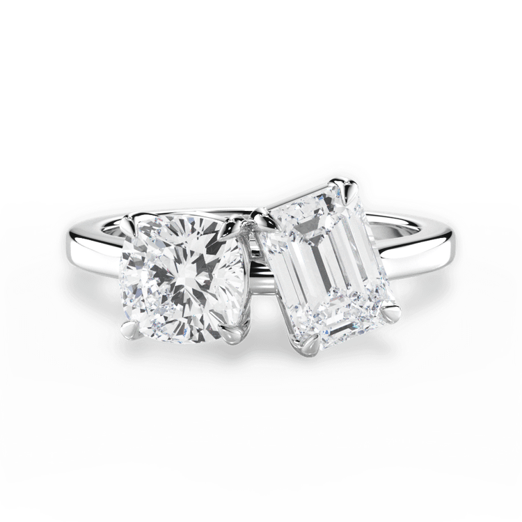 14kt White Gold/18kt White Gold/Platinum/emerald/top sku 1CUZ1002BEM