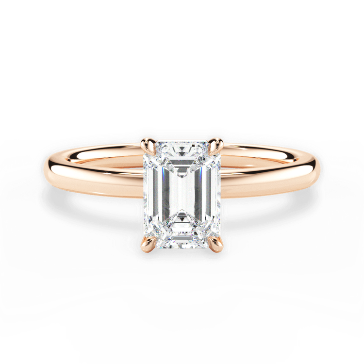 14kt Rose Gold/18kt Rose Gold/emerald/top sku 1ECZ4775