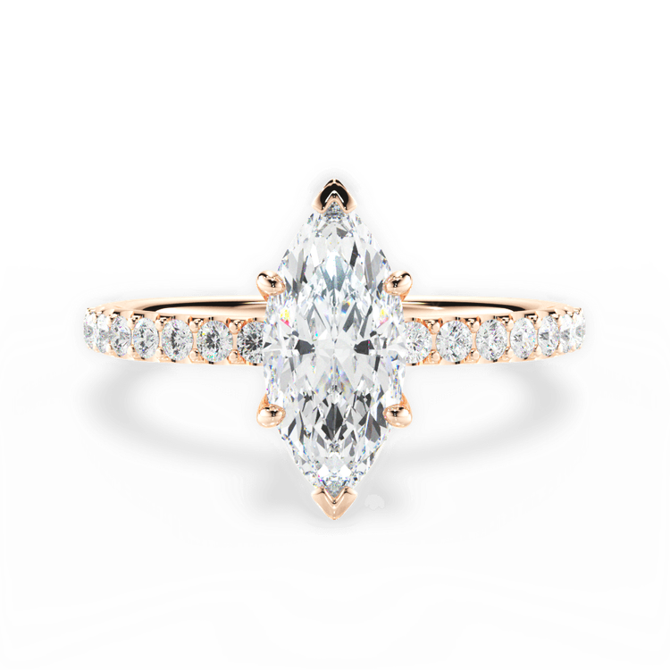 14kt Rose Gold/18kt Rose Gold/marquise/top sku 1MZ4753