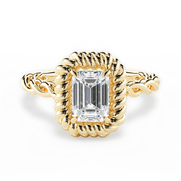 14kt Yellow Gold/18kt Yellow Gold/emerald/top sku 1ECZ4766