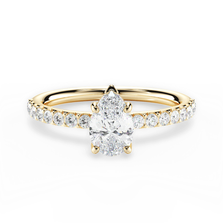 14kt Yellow Gold/18kt Yellow Gold/pear/top sku 1PZ4753