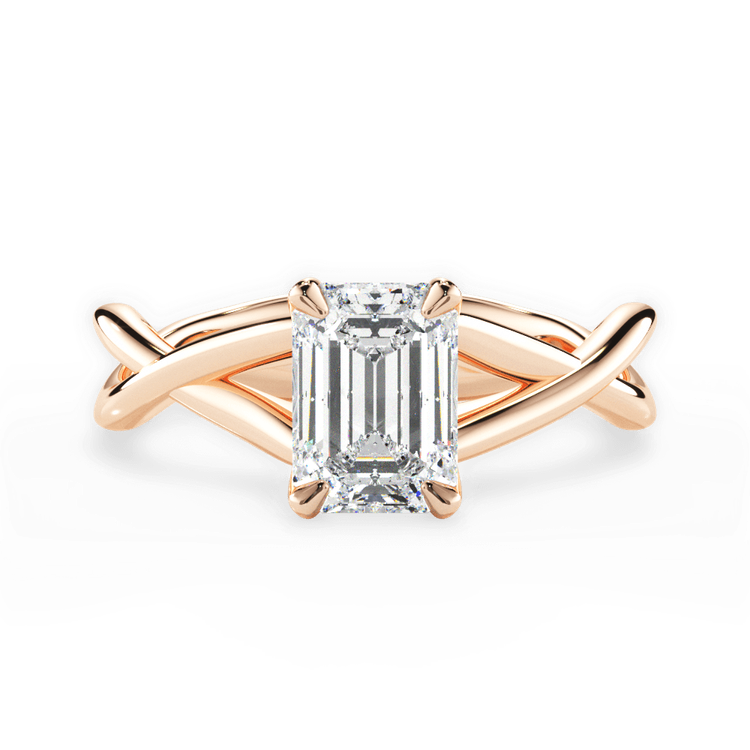 14kt Rose Gold/18kt Rose Gold/emerald/top sku 1ECZ4706