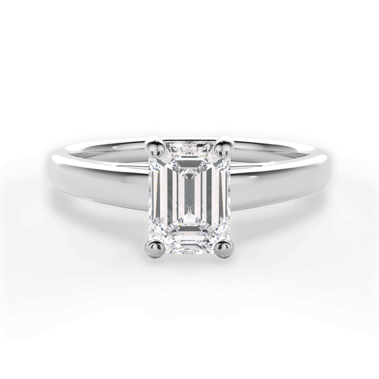 14kt White Gold/18kt White Gold/Platinum/emerald/top sku 1ECZ7231