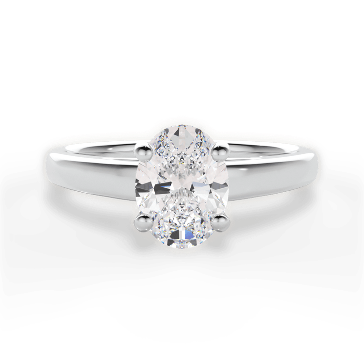 14kt White Gold/18kt White Gold/Platinum/oval/top sku 1OZ7231