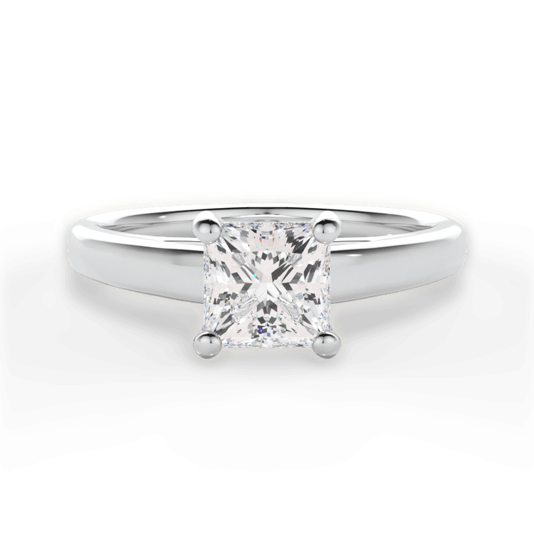 14kt White Gold/18kt White Gold/Platinum/princess/top sku 1PCZ7231
