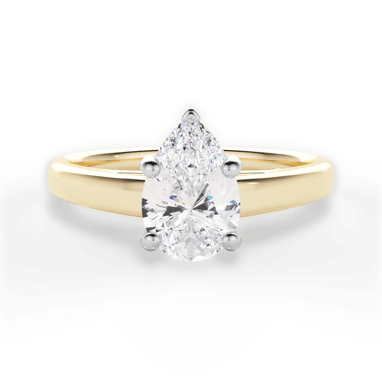 14kt Yellow Gold/18kt Yellow Gold/pear/top sku 1PZ7231