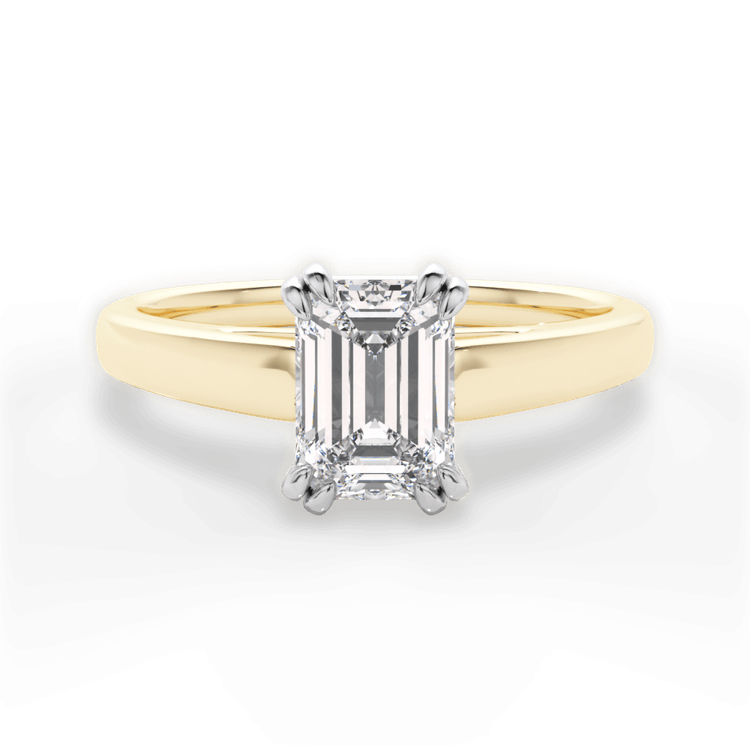 14kt Yellow Gold/18kt Yellow Gold/emerald/top sku 1ECZ7232