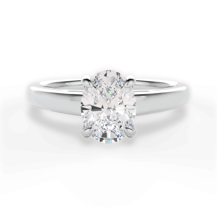 14kt White Gold/18kt White Gold/Platinum/oval/top sku 1OZ7234