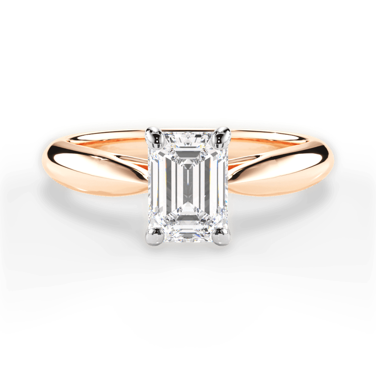 14kt Rose Gold/18kt Rose Gold/emerald/top sku 1ECZ7241