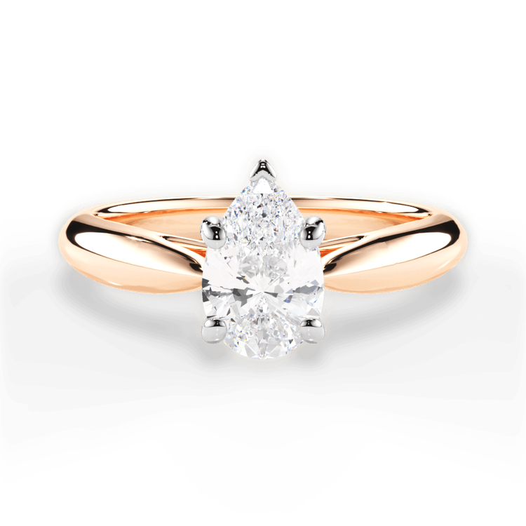 14kt Rose Gold/18kt Rose Gold/pear/top sku 1PZ7241