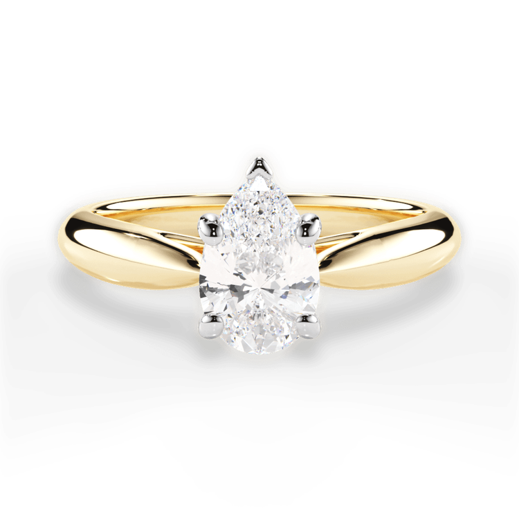14kt Yellow Gold/18kt Yellow Gold/pear/top sku 1PZ7241