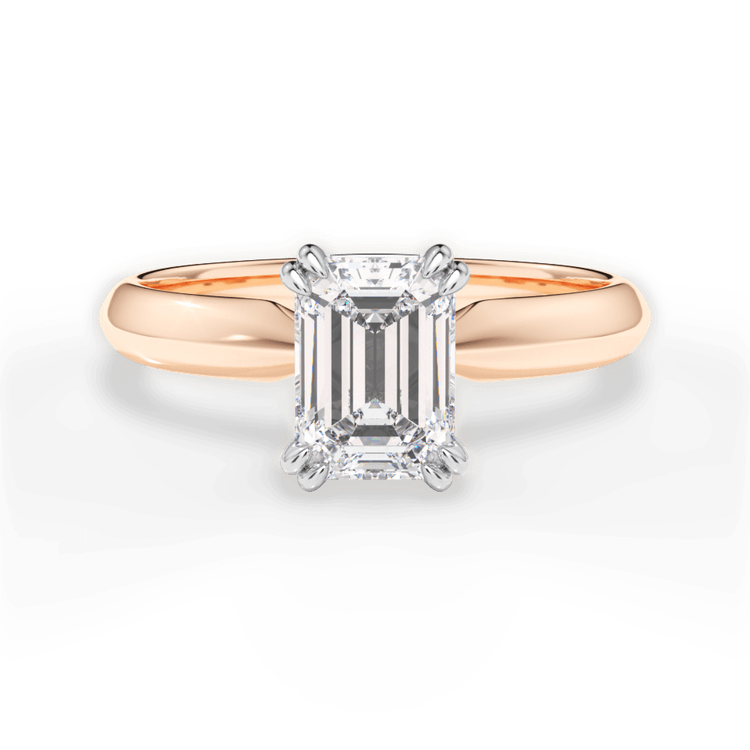 14kt Rose Gold/18kt Rose Gold/emerald/top sku 1ECZ7262