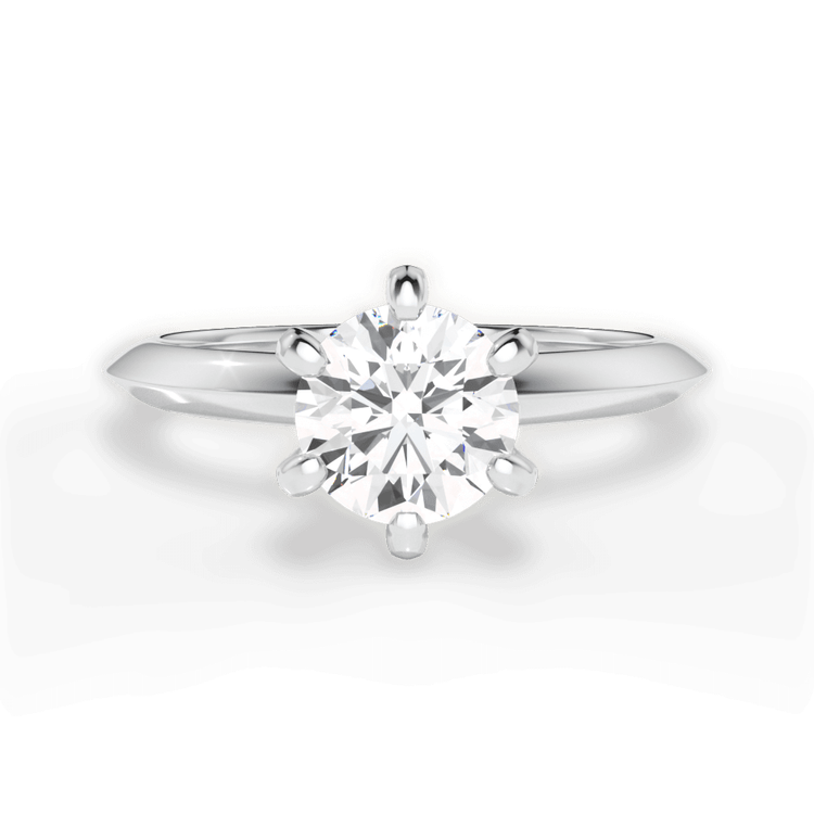 14kt White Gold/18kt White Gold/Platinum/round/top sku 1RZ7295