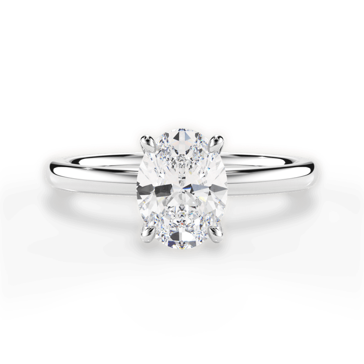 14kt White Gold/18kt White Gold/Platinum/oval/top sku 1OZ4775