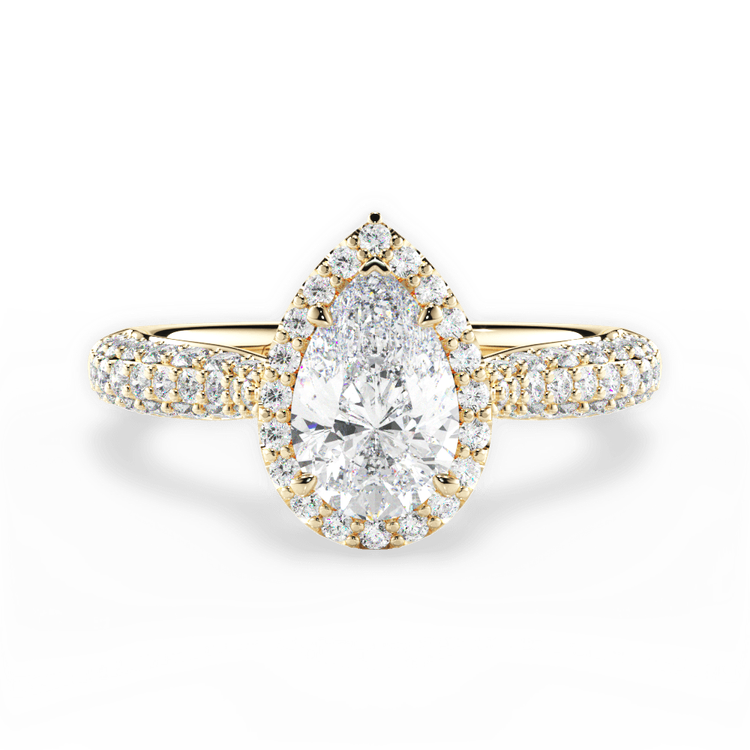 14kt Yellow Gold/18kt Yellow Gold/pear/top sku 1PZ1349