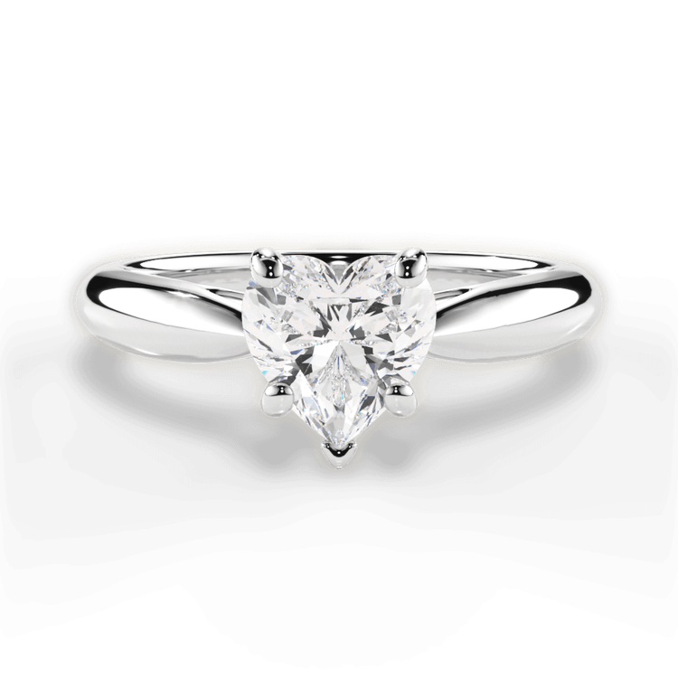 14kt White Gold/18kt White Gold/Platinum/heart/top sku 1HZ7241