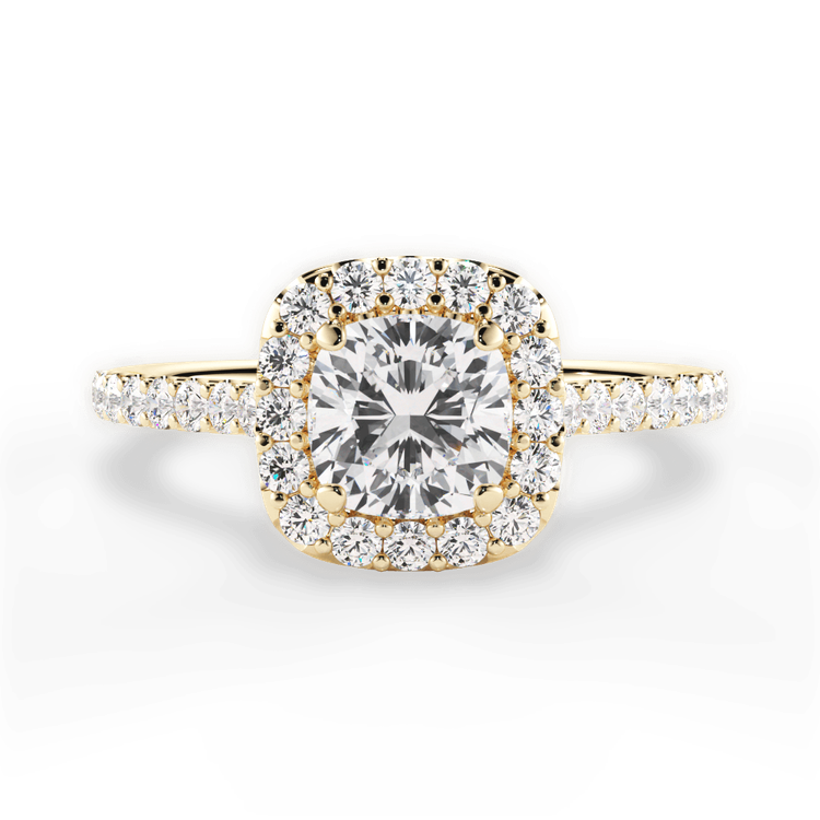 14kt Yellow Gold/18kt Yellow Gold/cushion/top sku 1CUZ1321