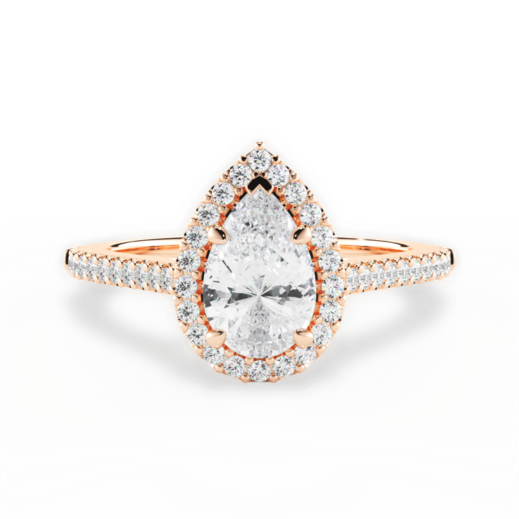 14kt Rose Gold/18kt Rose Gold/pear/top sku 1PZ4746