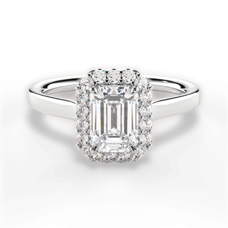 14kt White Gold/18kt White Gold/Platinum/emerald/top sku 1ECZ1329
