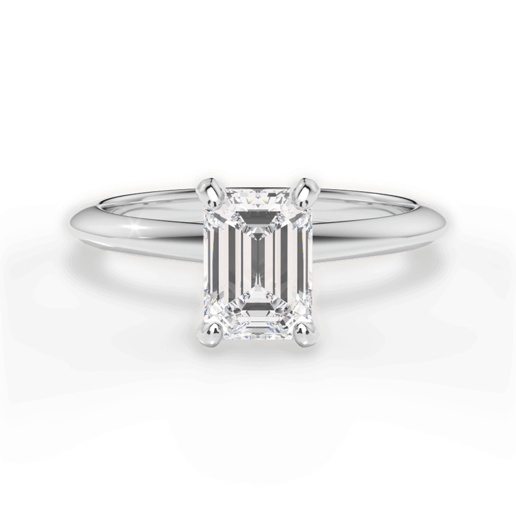 14kt White Gold/18kt White Gold/Platinum/emerald/top sku 1ECZ7286