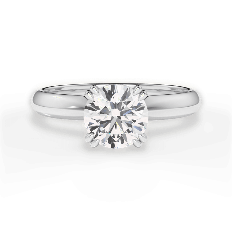 14kt White Gold/18kt White Gold/Platinum/round/top sku 1RZ7262