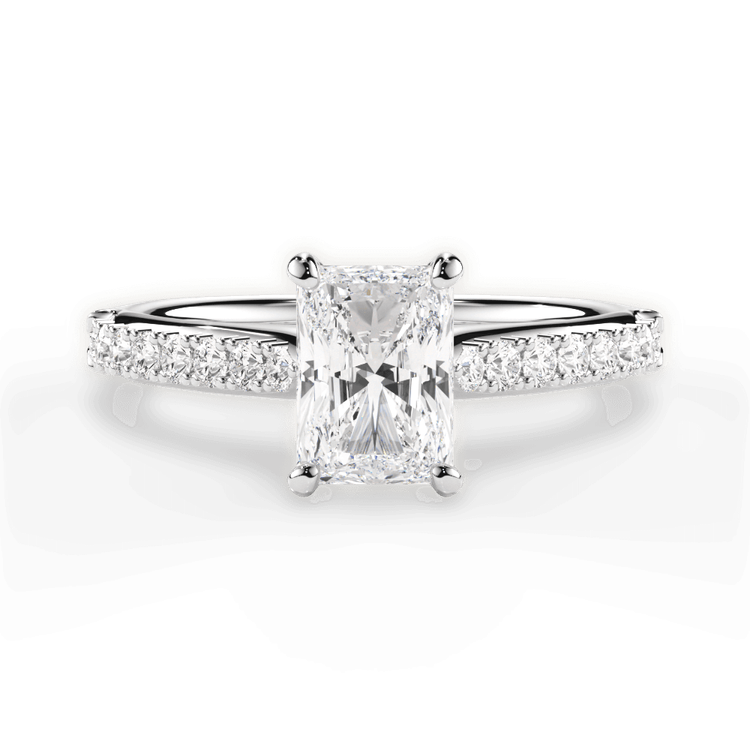 14kt White Gold/18kt White Gold/Platinum/radiant/top sku 1RAZ2489