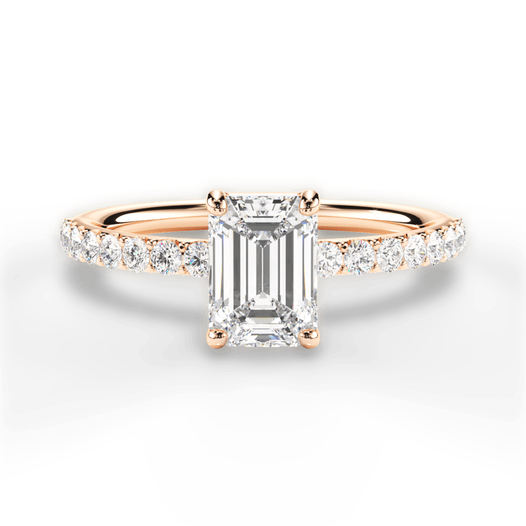 14kt Rose Gold/18kt Rose Gold/emerald/top sku 1ECZ4753