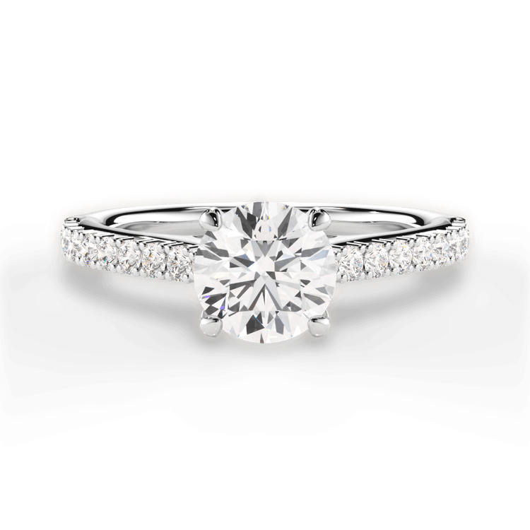 14kt White Gold/18kt White Gold/Platinum/round/top sku 1RZ2498