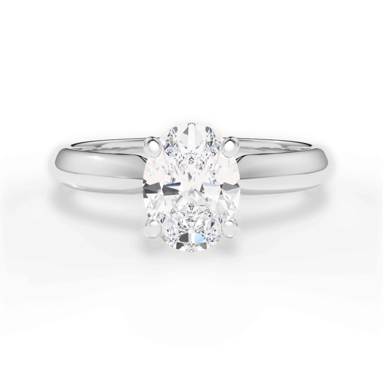 14kt White Gold/18kt White Gold/Platinum/oval/top sku 1OZ7261