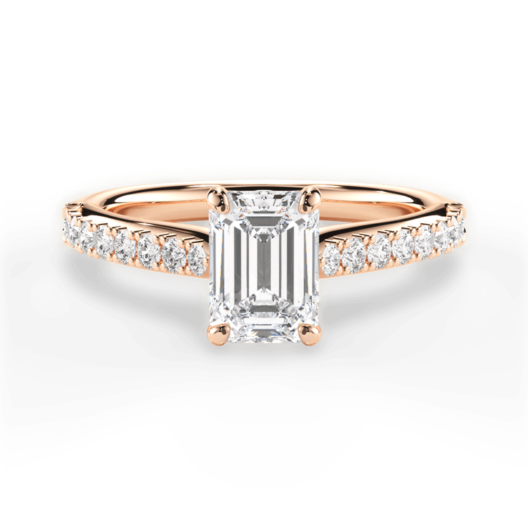 14kt Rose Gold/18kt Rose Gold/emerald/top sku 1ECZ2489