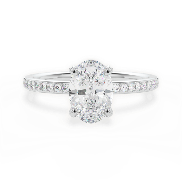 14kt White Gold/18kt White Gold/Platinum/oval/top sku 1OZ1509